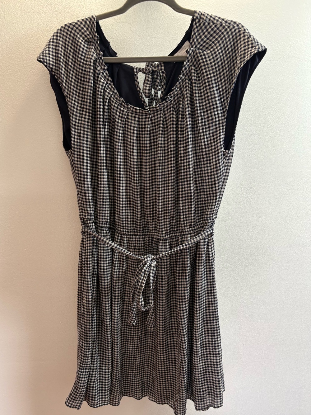 LC Lauren Conrad Navy Gingham Plaid Dress XL